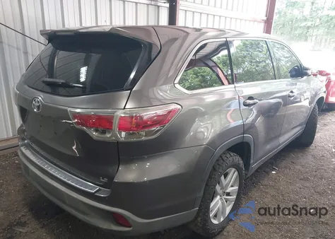 2014 Toyota Highlander Le V6 из США, поврежденный, VIN 5TDZKRFH6ES031924